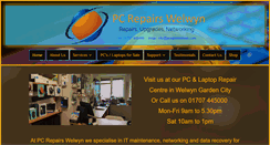 Desktop Screenshot of pcrepairwelwyn.com